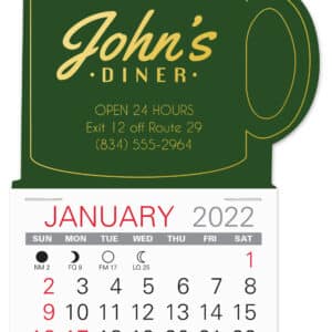 Custom Mug Shape Easy Stick Calendar