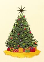 Custom Premium-Christmas Tree Holiday Greeting Card