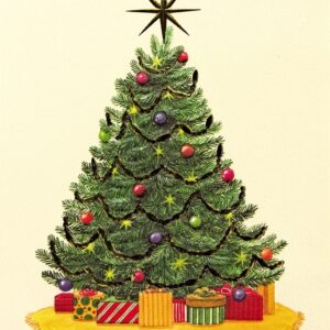 Custom Premium-Christmas Tree Holiday Greeting Card