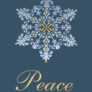 Custom Premium-Filagree Snowflake Holiday Greeting Card