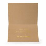 Custom Premium-Gold Snowflake Happy Holidays Greeting Card (5"x7") - 1