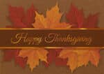 Custom Premium-Thanksgiving Autumn Leaves Greeting Card
