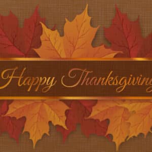 Custom Premium-Thanksgiving Autumn Leaves Greeting Card