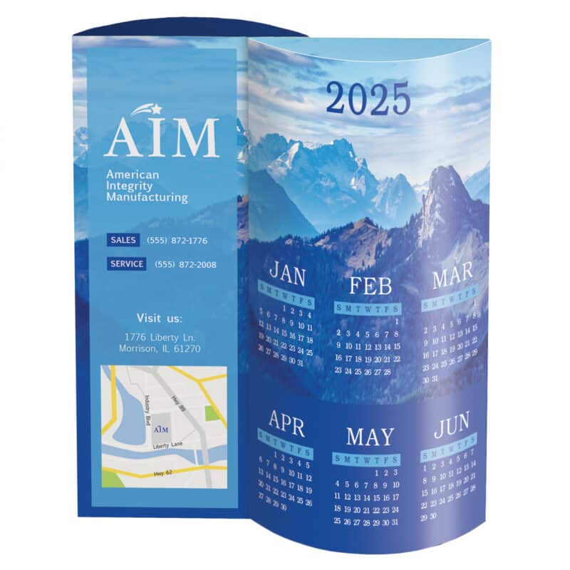 Custom Scenic Wave Calendar
