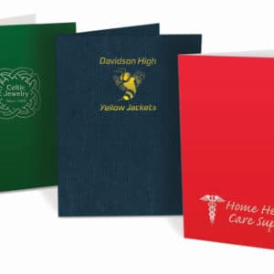 Custom Small Quantity Folders - Std White Coated