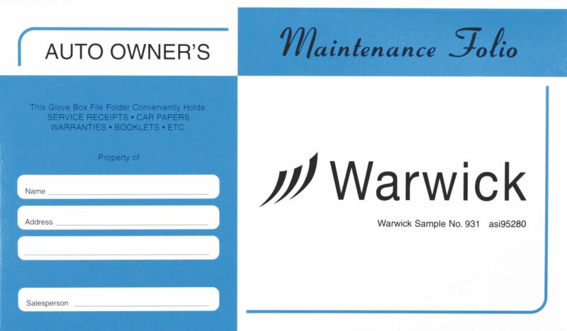 Custom Stock Auto Document Pouch - 2