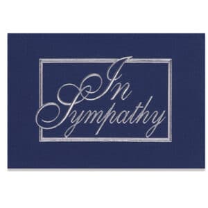 Custom Sympathy Everyday Business Note Card (3 1/2"x5")