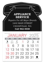 Custom Telephone Shape Value Stick Adhesive Calendar