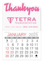 Custom Thank You Value Stick Adhesive Calendar