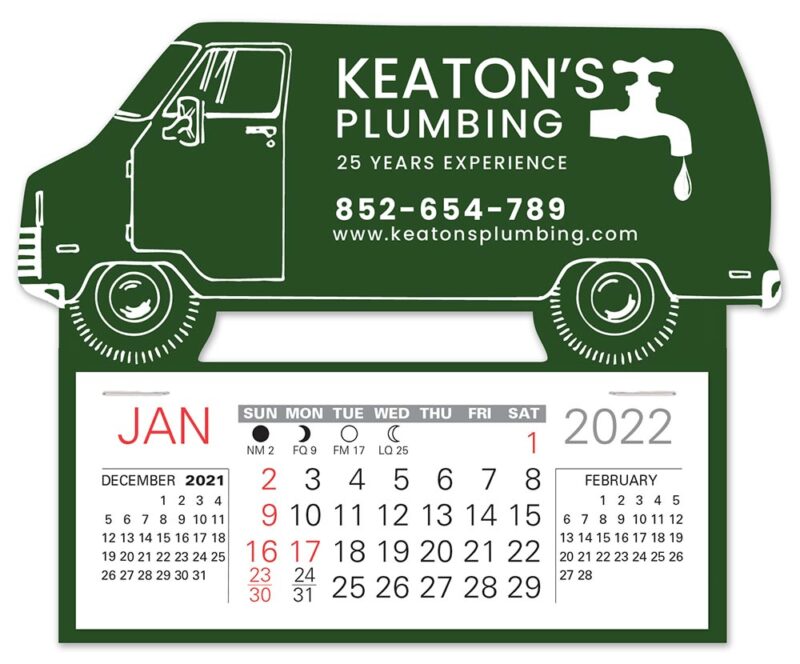 Custom Truck Easy Stick Calendar