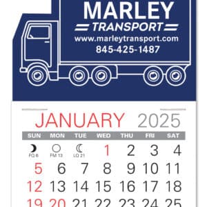 Custom Truck Shape Value Stick Adhesive Calendar