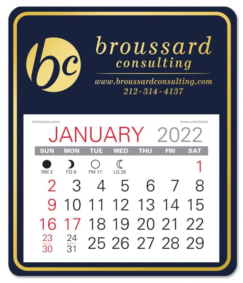 Custom Universal Easy Stick Calendar