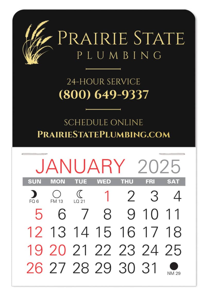 Custom Value Stick Calendar - Traditional Shape - 1