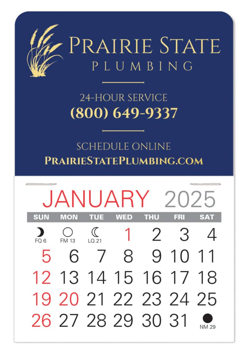Custom Value Stick Calendar - Traditional Shape - 4