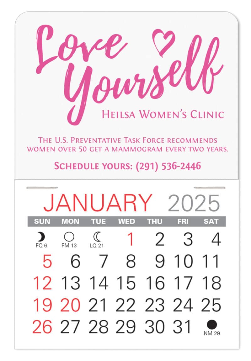 Custom Value Stick Calendar - Traditional Shape - 5