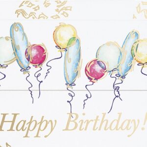 Custom White Happy Birthday Balloons Everyday Greeting Card (5"x7")