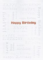 Custom White Happy Birthday Everyday Greeting Card (5"x7")