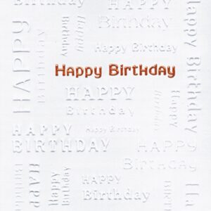Custom White Happy Birthday Everyday Greeting Card (5"x7")