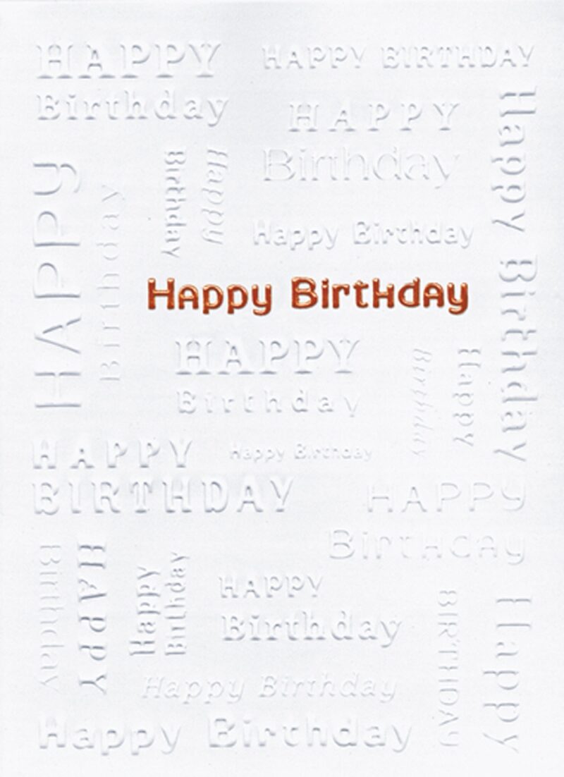 Custom White Happy Birthday Everyday Greeting Card (5"x7")