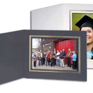 Custom White Horizontal Portrait Folder (4"x6")