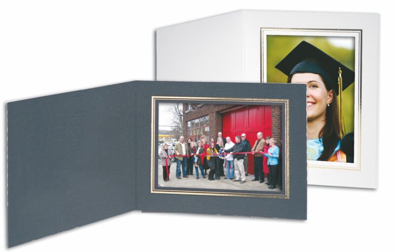 Custom White Horizontal Portrait Folder (5"x7")