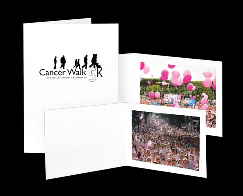Custom White Photo Folder - 5"x7"