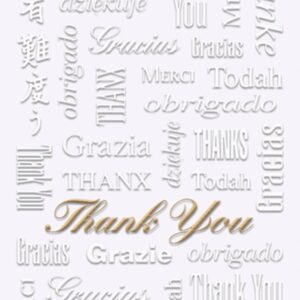 Custom White Thank You Everyday Greeting Card (5"x7")