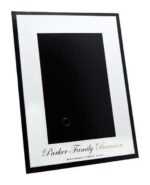 Custom White on Black Photo Frame (5"x7")