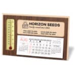 Custom Window Premier Desk Calendar with Thermometer - 1