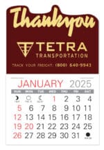 Custom Thank You Value Stick Adhesive Calendar - 2