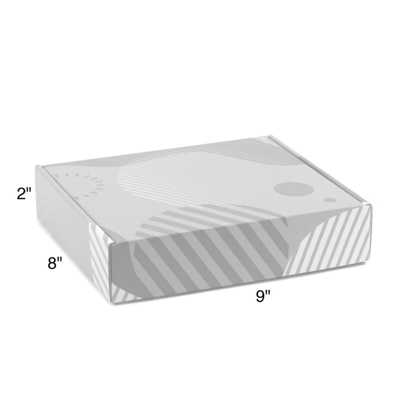 Custom Corrugated Box - 9" x 8" x 2" - 3