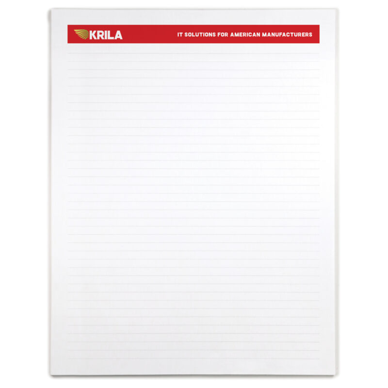 Scratch-Pad-8x11-25-Sheet-No-Bleed-SP811-25-1NB Custom Scratch Pad - 8"x11" - 25 Sheet - No Bleed