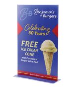 Custom Standee Tabletop Sign - 11"x17"