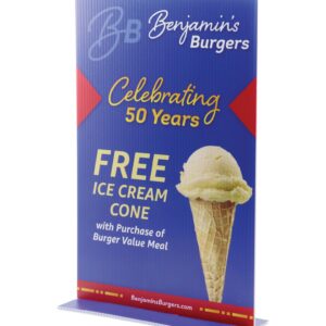 Custom Standee Tabletop Sign - 11"x17"