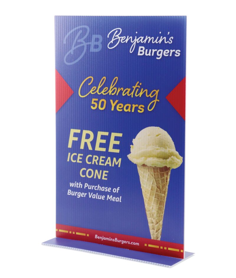 Custom Standee Tabletop Sign - 11"x17"