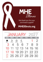 Custom Awareness Ribbon Shape Value Stick Adhesive Calendar - 1