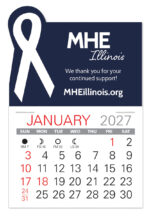 Custom Awareness Ribbon Shape Value Stick Adhesive Calendar - 3