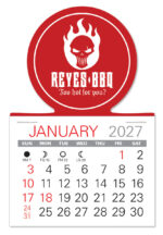 Custom Circle Shape Value Stick Adhesive Calendar - 1