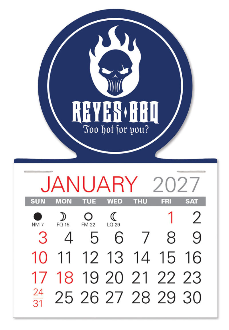 Custom Circle Shape Value Stick Adhesive Calendar - 3