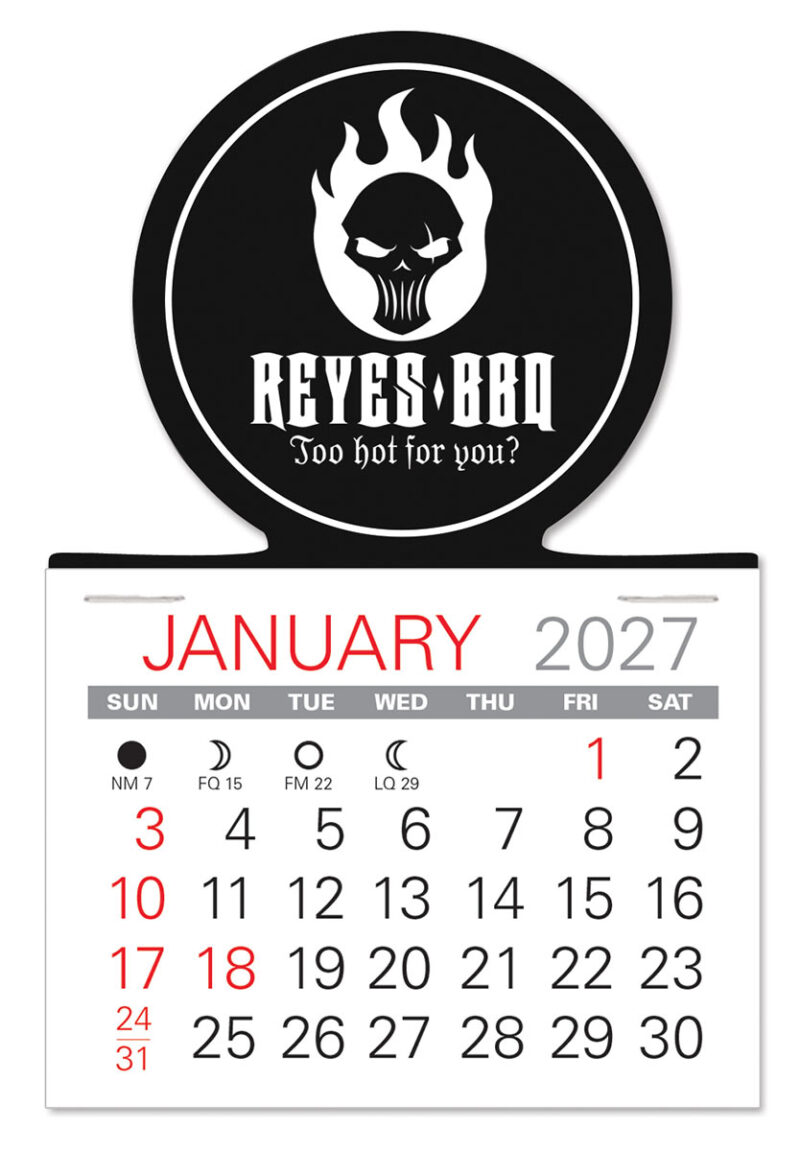 Custom Circle Shape Value Stick Adhesive Calendar - 4