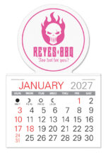 Custom Circle Shape Value Stick Adhesive Calendar - 5