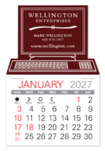 Custom Computer Shape Value Stick Adhesive Calendar - 1