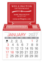 Custom Computer Shape Value Stick Adhesive Calendar - 2