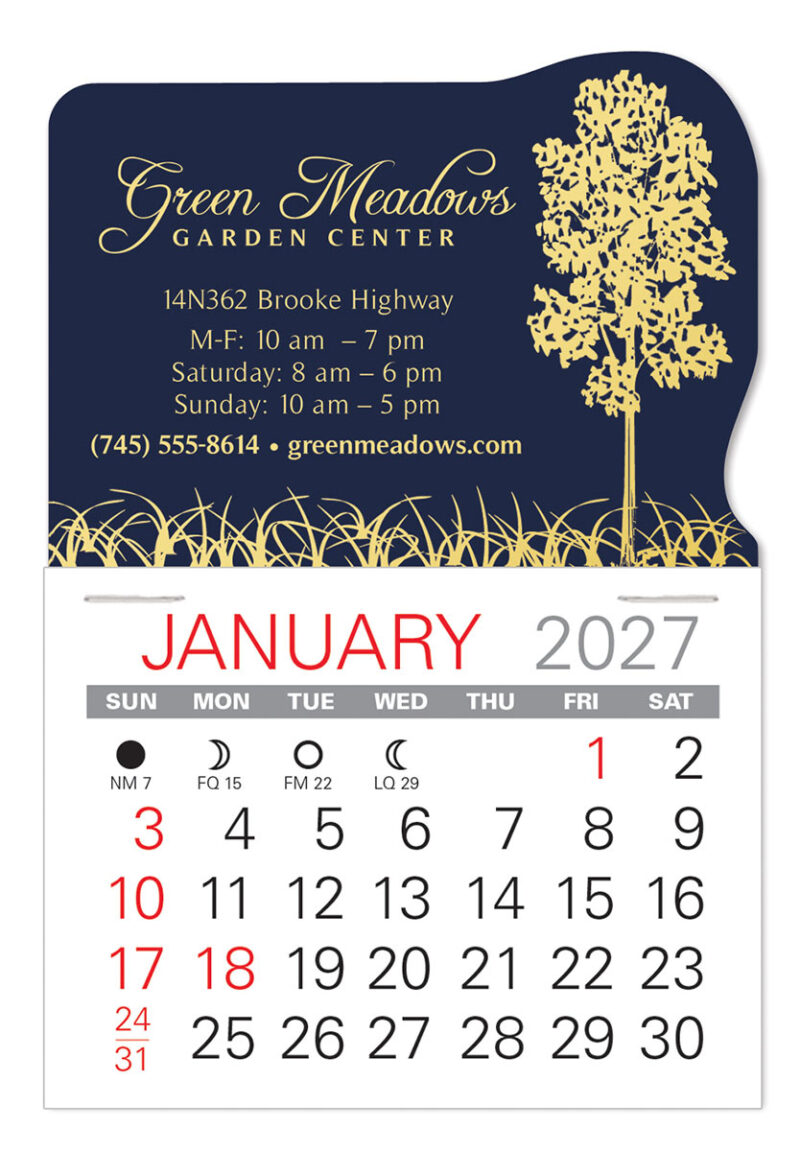Custom Landscaping Value Stick Calendar - 1