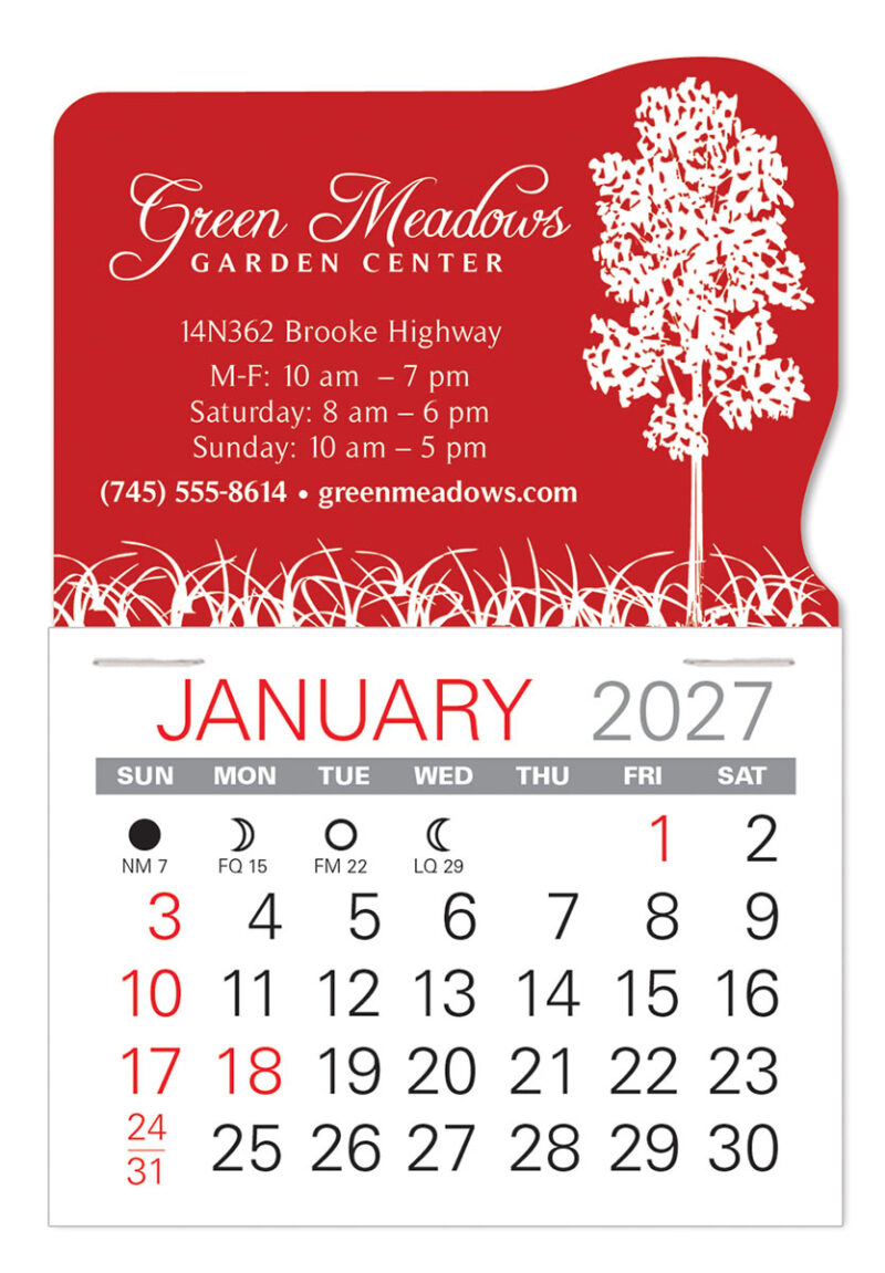 Custom Landscaping Value Stick Calendar - 3
