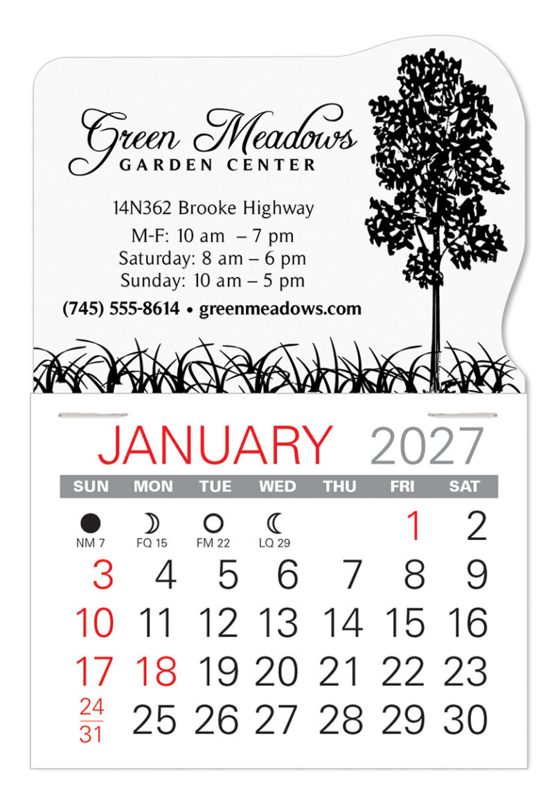 Custom Landscaping Value Stick Calendar - 4