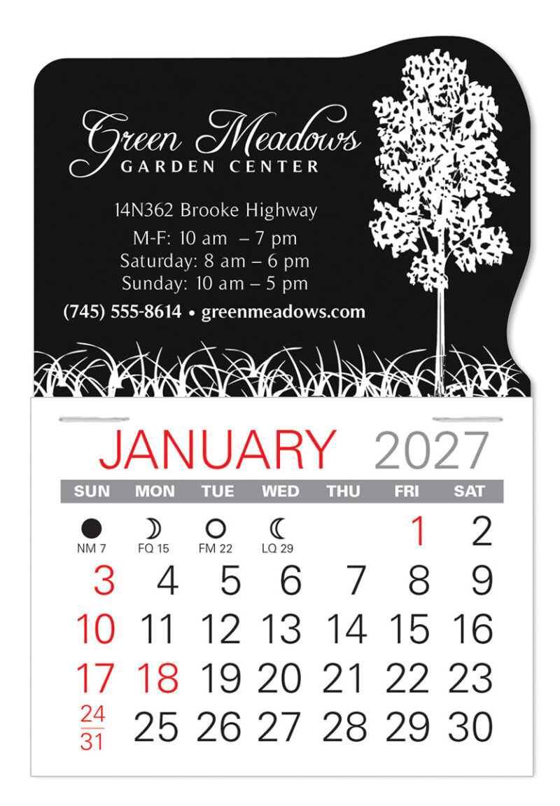 Custom Landscaping Value Stick Calendar - 5
