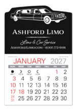 Custom Limo Shape Value Stick Adhesive Calendar - 5