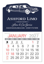 Custom Taxi Shape Value Stick Adhesive Calendar - 2