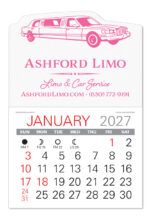 Custom Taxi Shape Value Stick Adhesive Calendar - 4